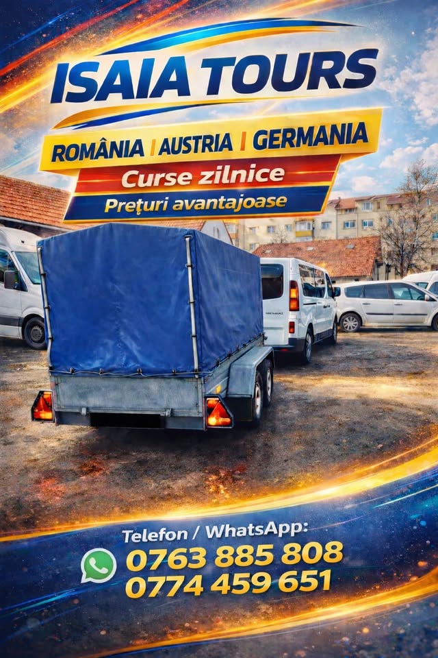 Remorcă transport colete și bagaje România Germania